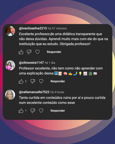 Depoimento de aluno